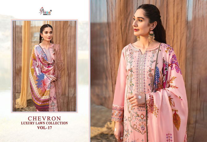 Chevron Luxury Lawn Collection Vol 17 Pakistani Suits Catalog
